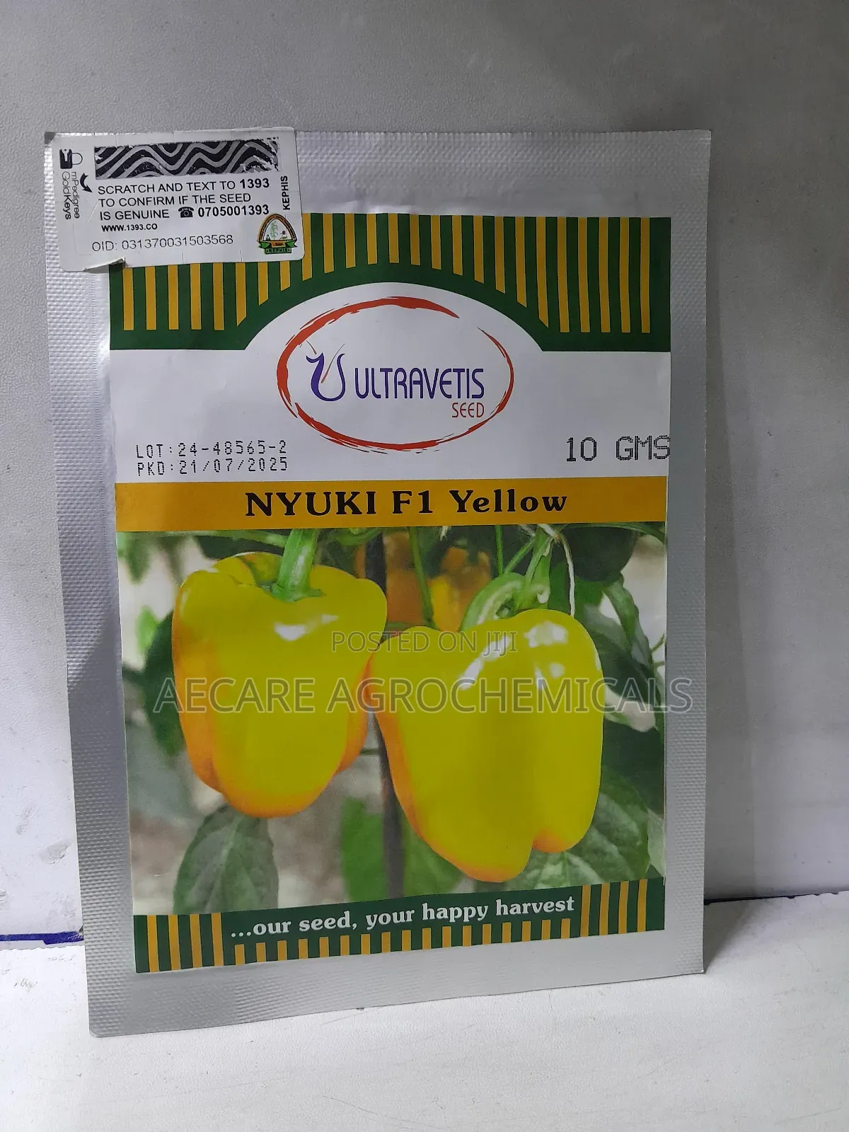 Nyuki F1 Yellow Capsicum 10 Grams
