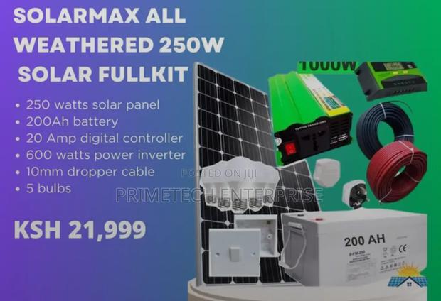 Solarmax All Weather Solar System 250watts - main view
