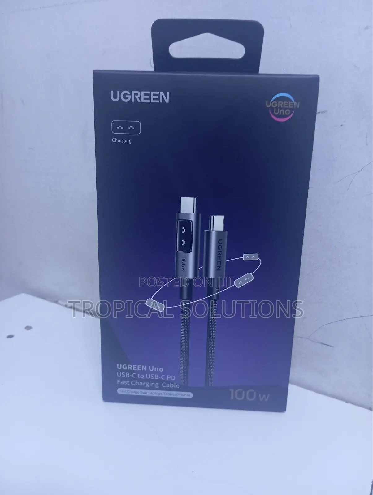 Ugreen Uno Robot Usb-C to Usb-C 100w 3 Meter Fast Charging 5a Cable
