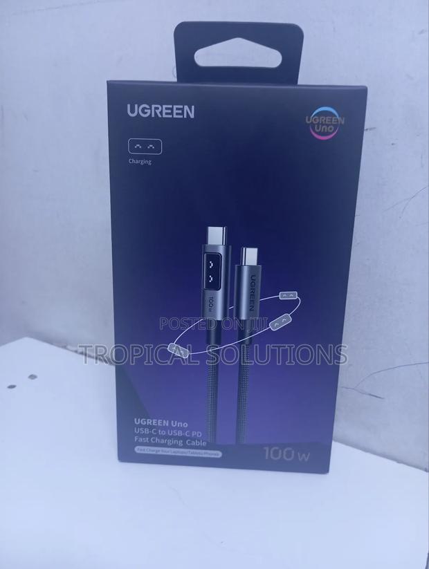 Ugreen Uno Robot Usb-C to Usb-C 100w 3 Meter Fast Charging 5a Cable - thumbnail 2