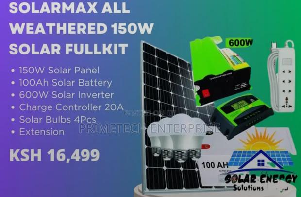Solarmax All Weathered 150watts Full Kit - main view