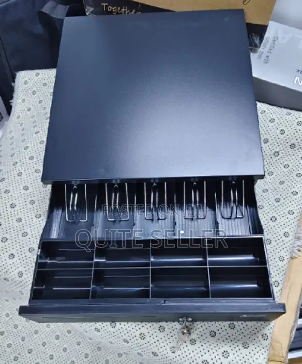 5 Tray Automatic Cash Drawer Removable Cash Drawer Box, 5 Bill/5 Coin