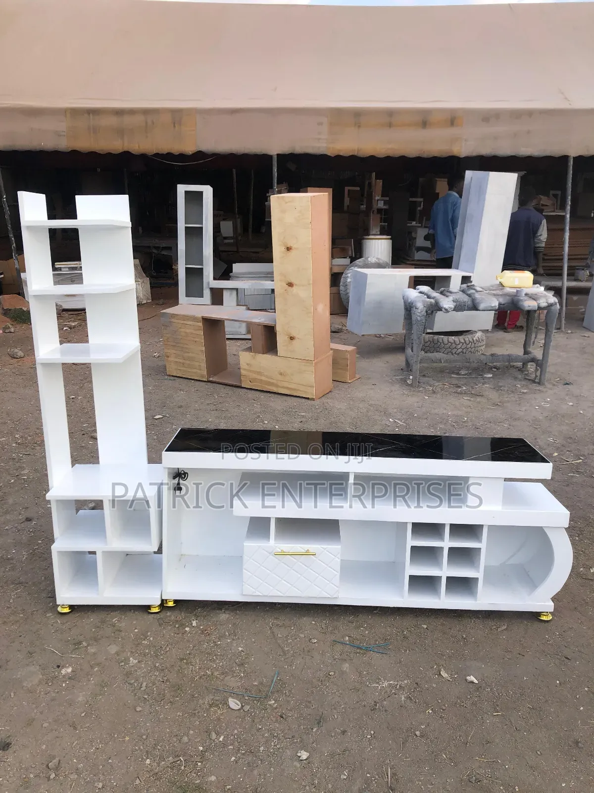 Modern Tv Stand + Flower Stand