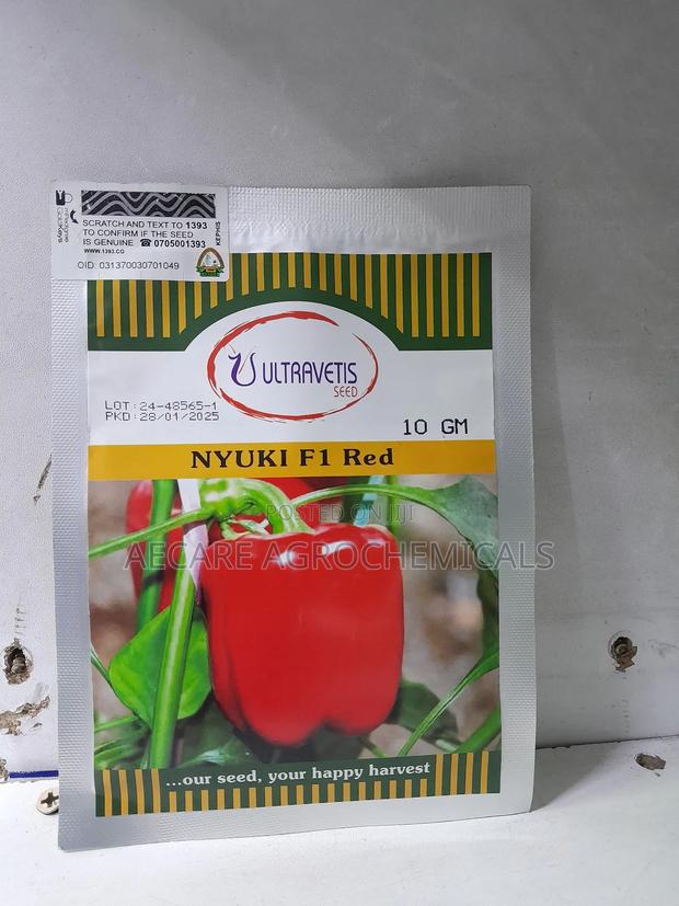 Nyuki F1 Red Capsicum 10 Grams - thumbnail 2