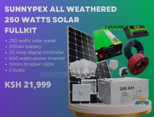 Sunnypex All Weathered 250watts Solar System - main view