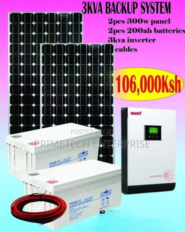 3kva Solar Backup System - main view