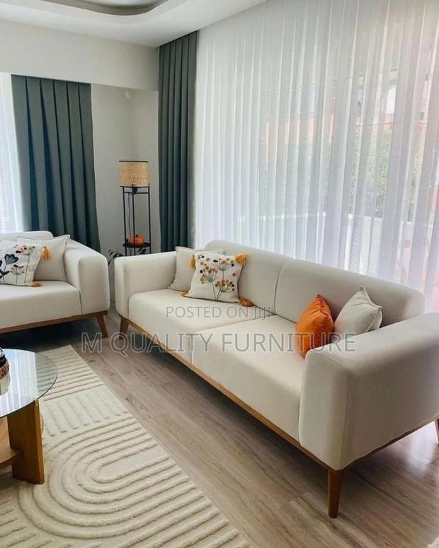 5 -Seater Modern Sofas -Cream