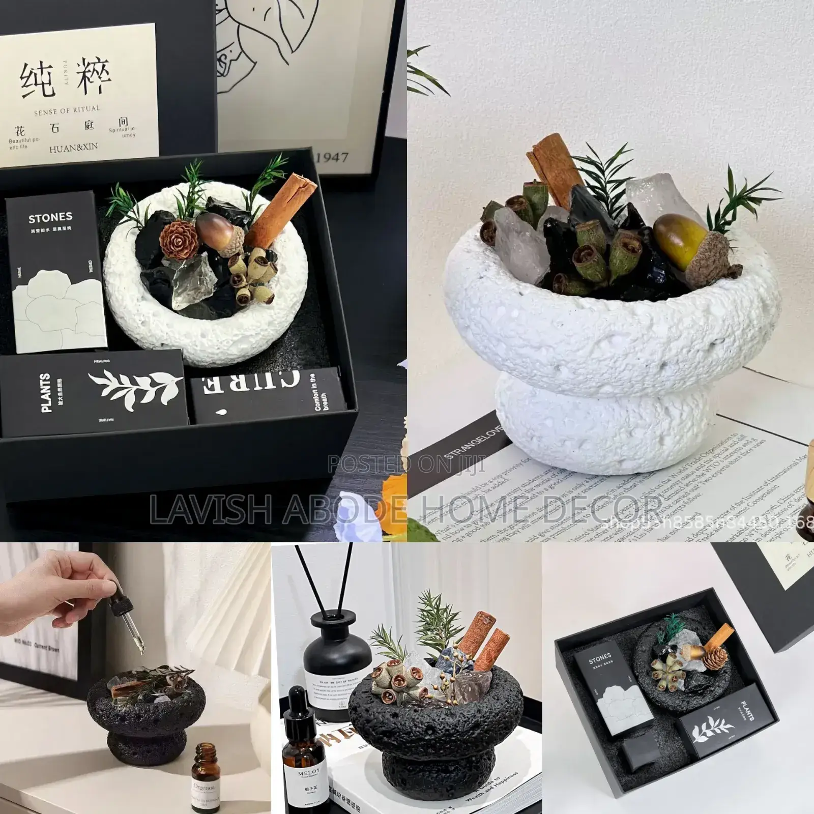 Luxury Stone Essential Oil Diffusers Gift Pack