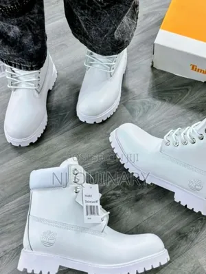 Timberland White Quality Pure Leather 
Size 38-45
 at 3700