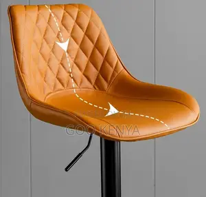Home Counter Stool; Comfortable Leather Swivel Adjustable Bar Stool