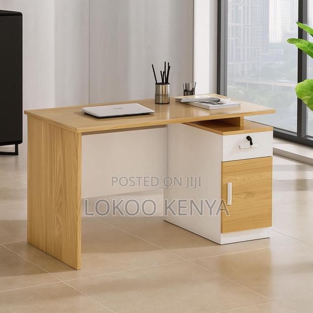 Barstool : Non-Adjustable Leather Kitchen Stool - thumbnail 6