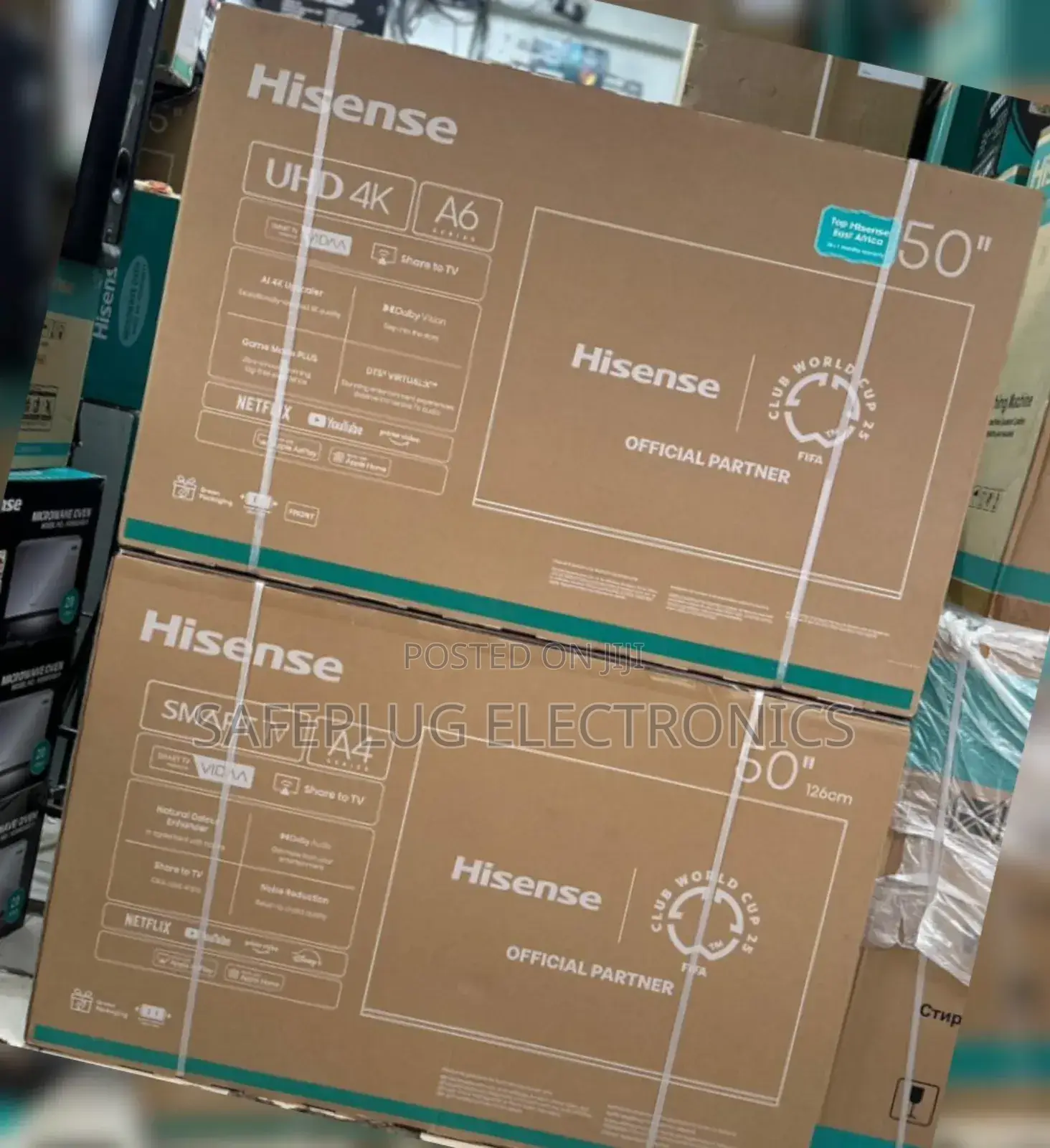 "Hisense 50-Inch A6 Smart Tv: Android Os, Hdr, Voice Remote -