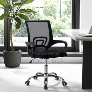 Office Chair; Ergonomic Mesh Office Chair With Adjusta Swivel Base