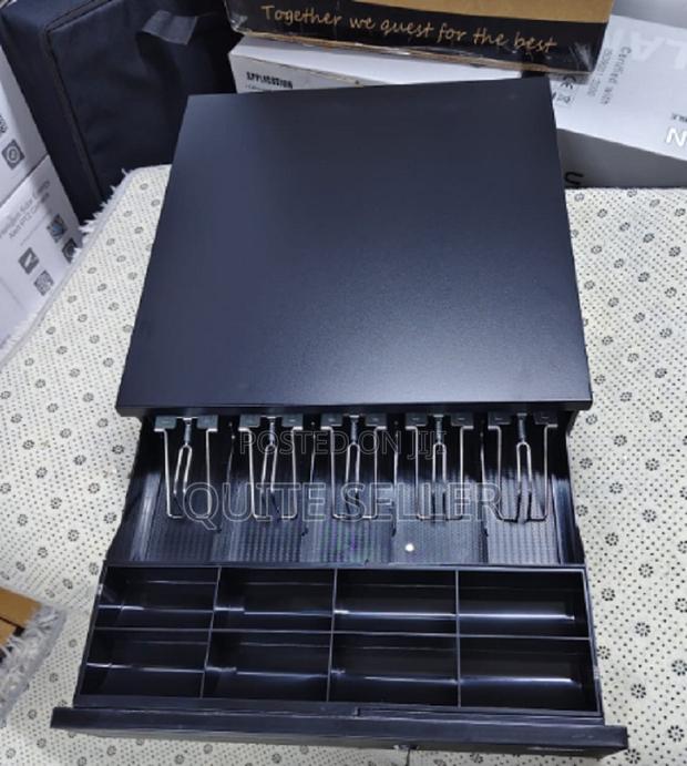 5 Adjustable Bill Trays Removable Trays Automatic Cash Drawer . . . - main view