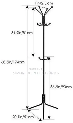 170cm Metallic Coat Hanger
