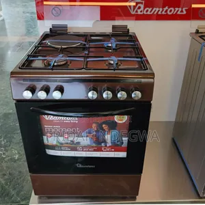 Ramtons Standing Cooker 60*60cm. 3g+1e . Electric Oven. Rc 605(Brown)