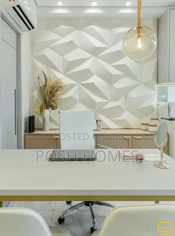 Trendy 3d Wall Panels for Reception Areas White Matt