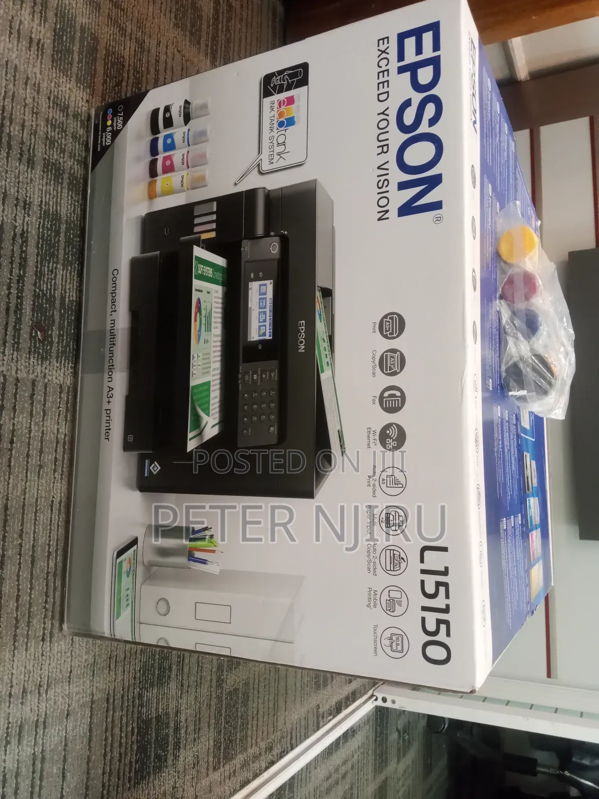 Epson Ecotank L15150 A3 Wi-Fi Duplex All-in-One Ink Tank Printer