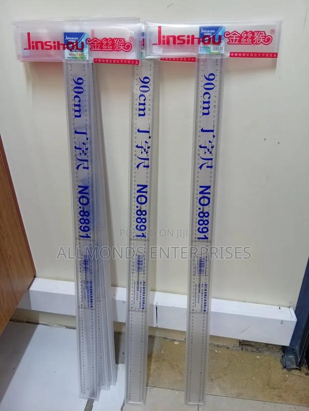 90 Cm Clear/Plastic T-Square Ruler - main view