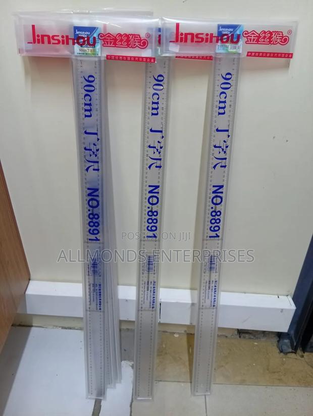 90 Cm Clear/Plastic T-Square Ruler - thumbnail 5
