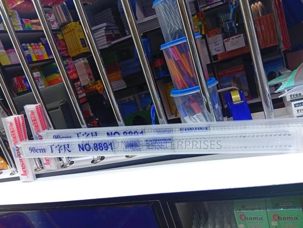 90 Cm Clear/Plastic T-Square Ruler - thumbnail 4