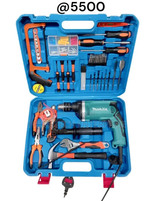 Quality Makita Electric Drill Set - main view