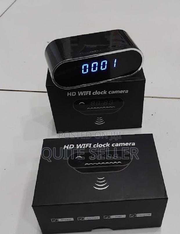 Table Clock Wifi Camera - With a Low-Light Sensitive - main view