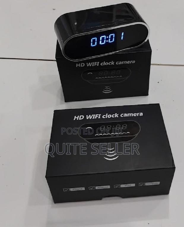 Wifi Table Clock Wireless Hidden Camera Indoor 1080p Audio Recording