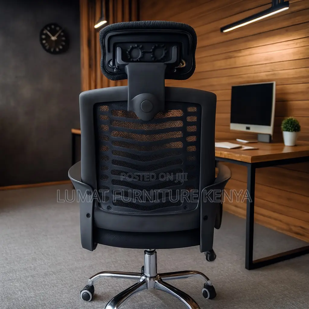 Ergonomic Mesh Office Seat With Head Support