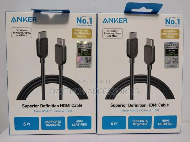 An Anker Ultra High Speed Hdmi 2.1 Cable 1.8m - thumbnail 2