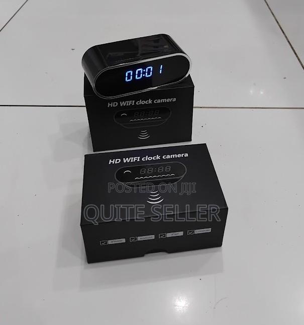 Table Clock Wifi Camera With Cloud Storage and Micro Sd Card