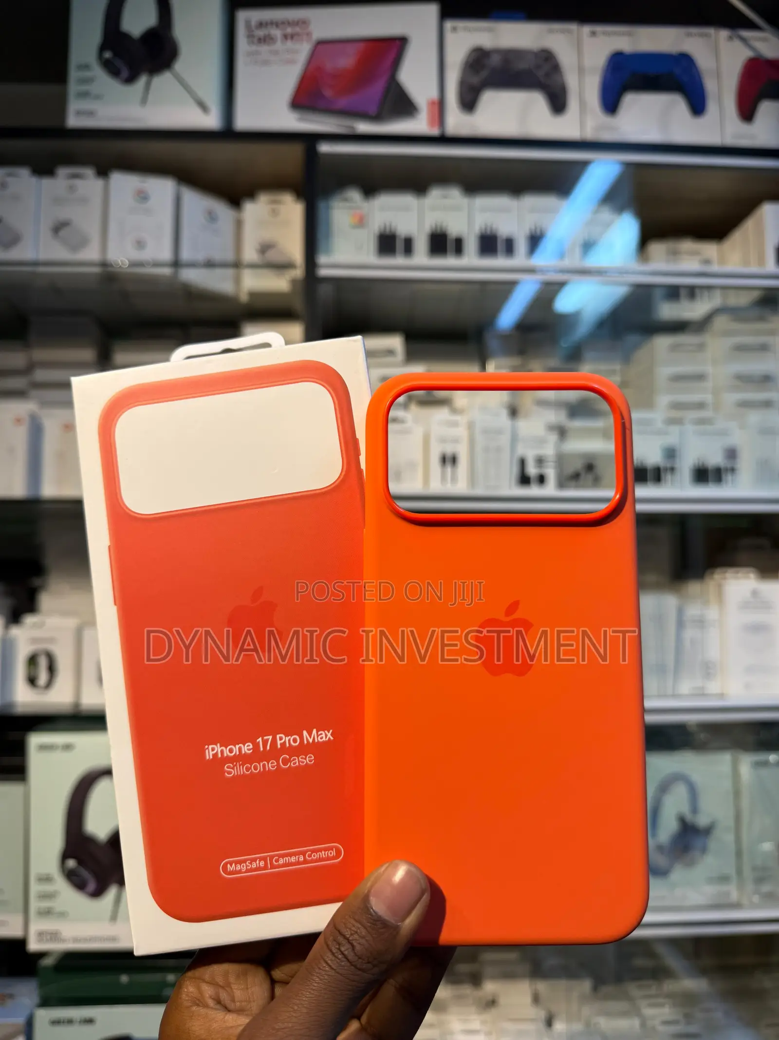 Apple iPhone 17 Pro Max Silicone Case/Cover Magsafe Charging -Orange