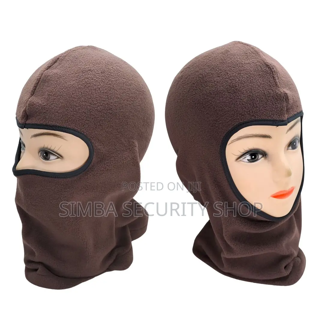 Winter Warm Brown Full Face Cover Mask for Cold Balaclava Hiking Fm7