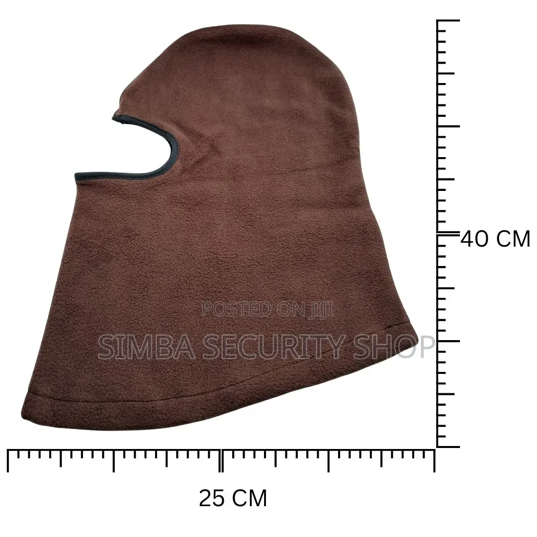 Winter Warm Brown Full Face Cover Mask for Cold Balaclava Hiking Fm7