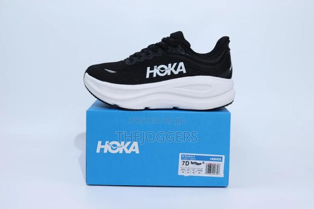 Hoka Bondi 9 Black White