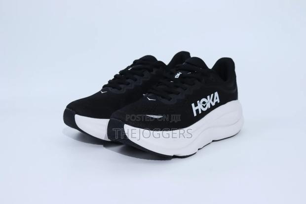 Hoka Bondi 9 Black White - thumbnail 4
