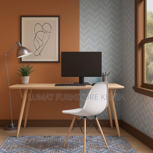 Stylish Eames Seat – Black/White Finish - thumbnail 2