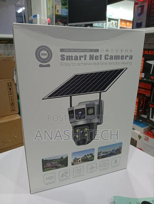 4g Dual Camera Solar Outdoor Camera, Night Vision, Rechargeable