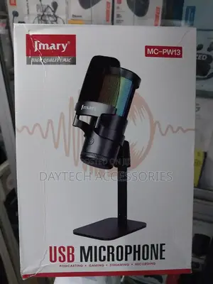 Jmary Mc-Pw13 RGB Light Plug and Play Desktop Microphone.