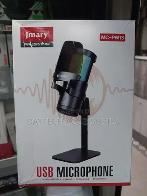 Jmary Mc-Pw13 RGB Light Plug and Play Desktop Microphone.