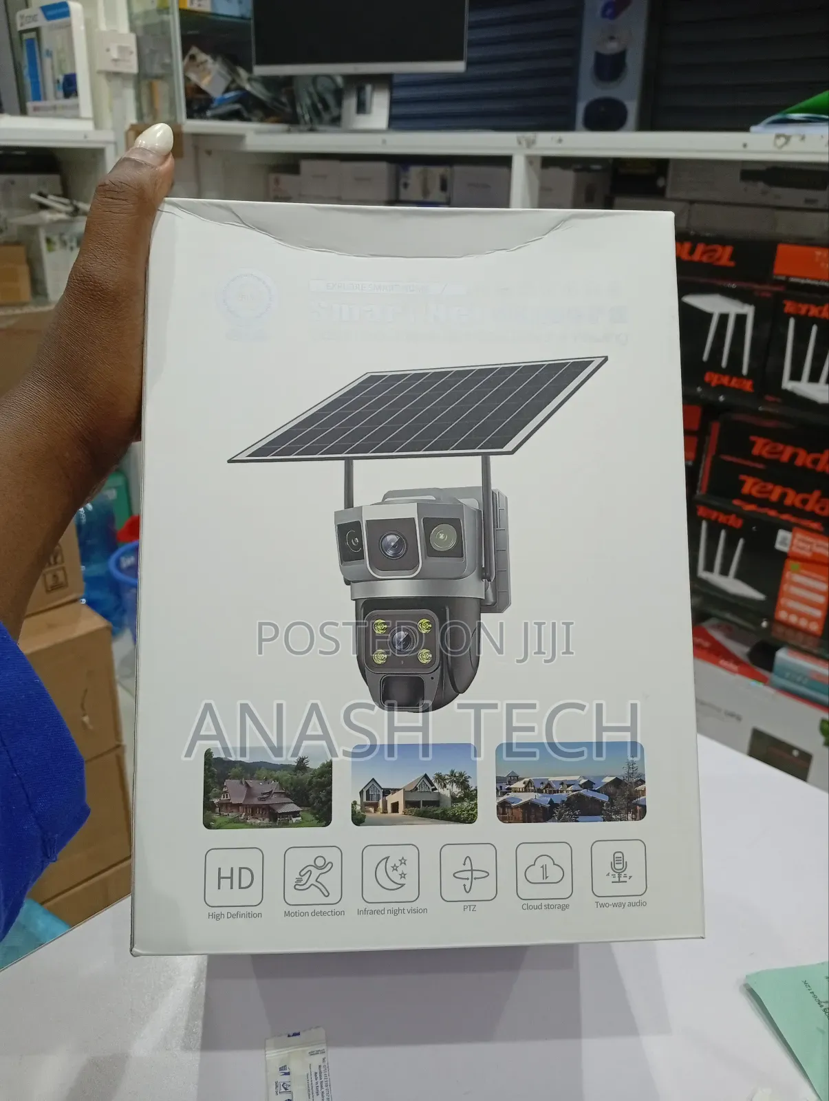 4g Double Lens Camera Solar Powered Outdoor Camera