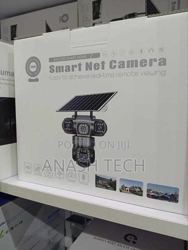 3 Lens V380 Outdoor 4g Solar Powered PTZ Wit Human Motion Tracking