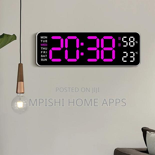 Digital Wall Clock 28cm × 9cm - thumbnail 3