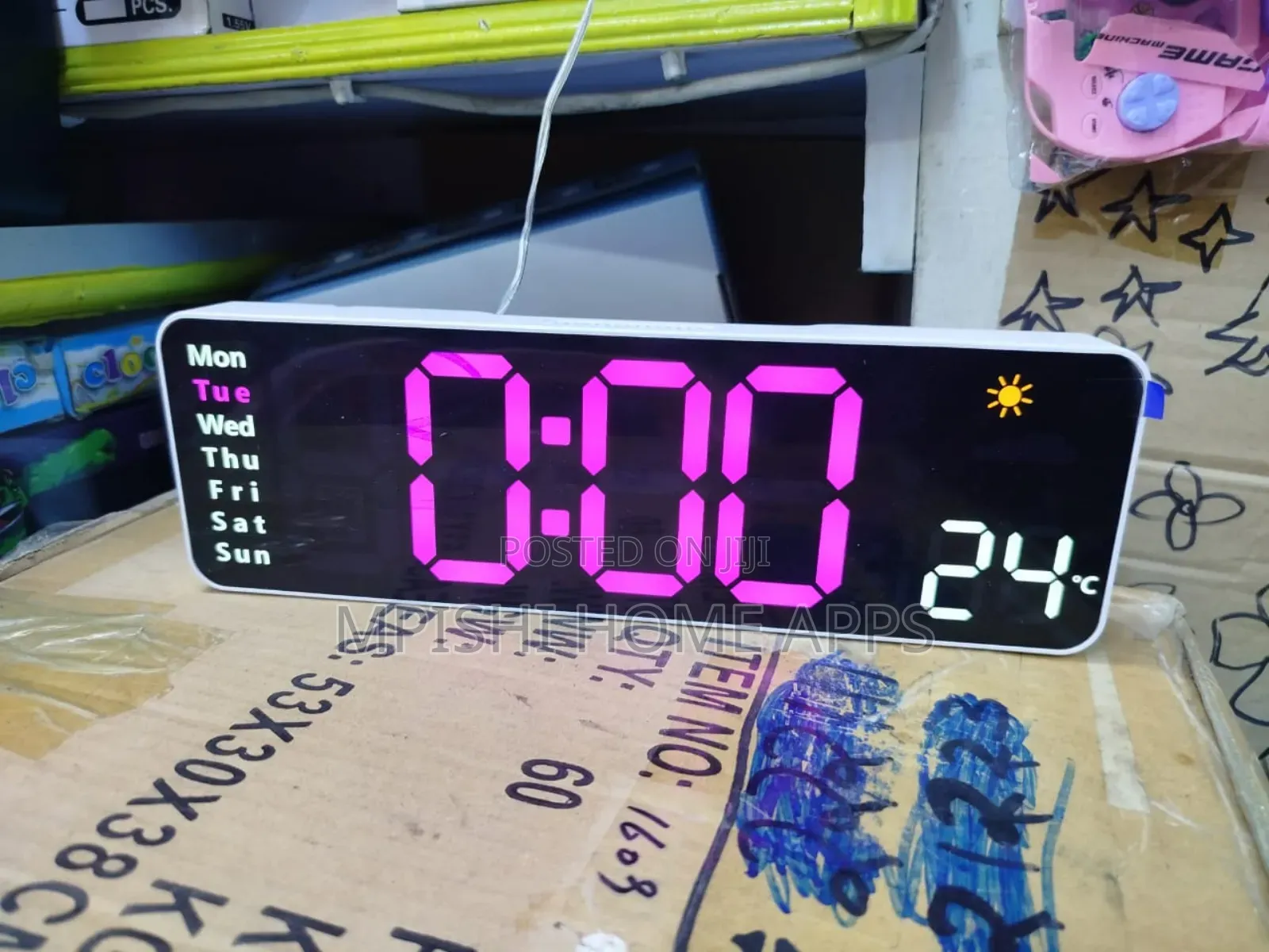 Digital Wall Clock 28cm × 9cm