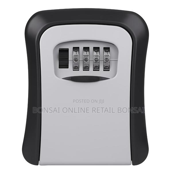 Metal Key Lock Box – 4-digit Password Combination Wall Safe For Keys