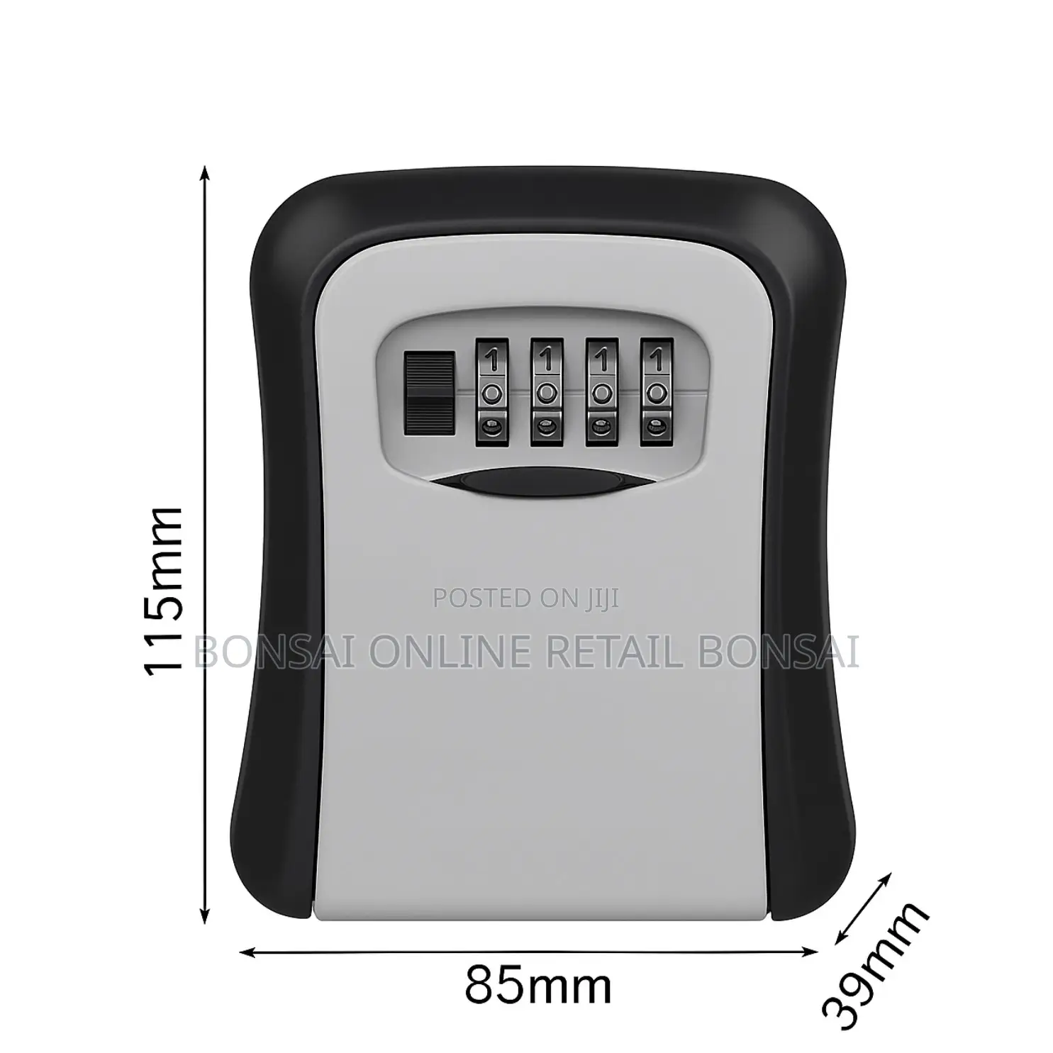 Metal Key Lock Box – 4-digit Password Combination Wall Safe For Keys
