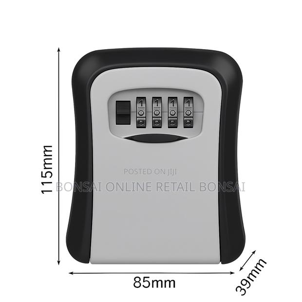 Metal Key Lock Box – 4-digit Password Combination Wall Safe For Keys - thumbnail 2