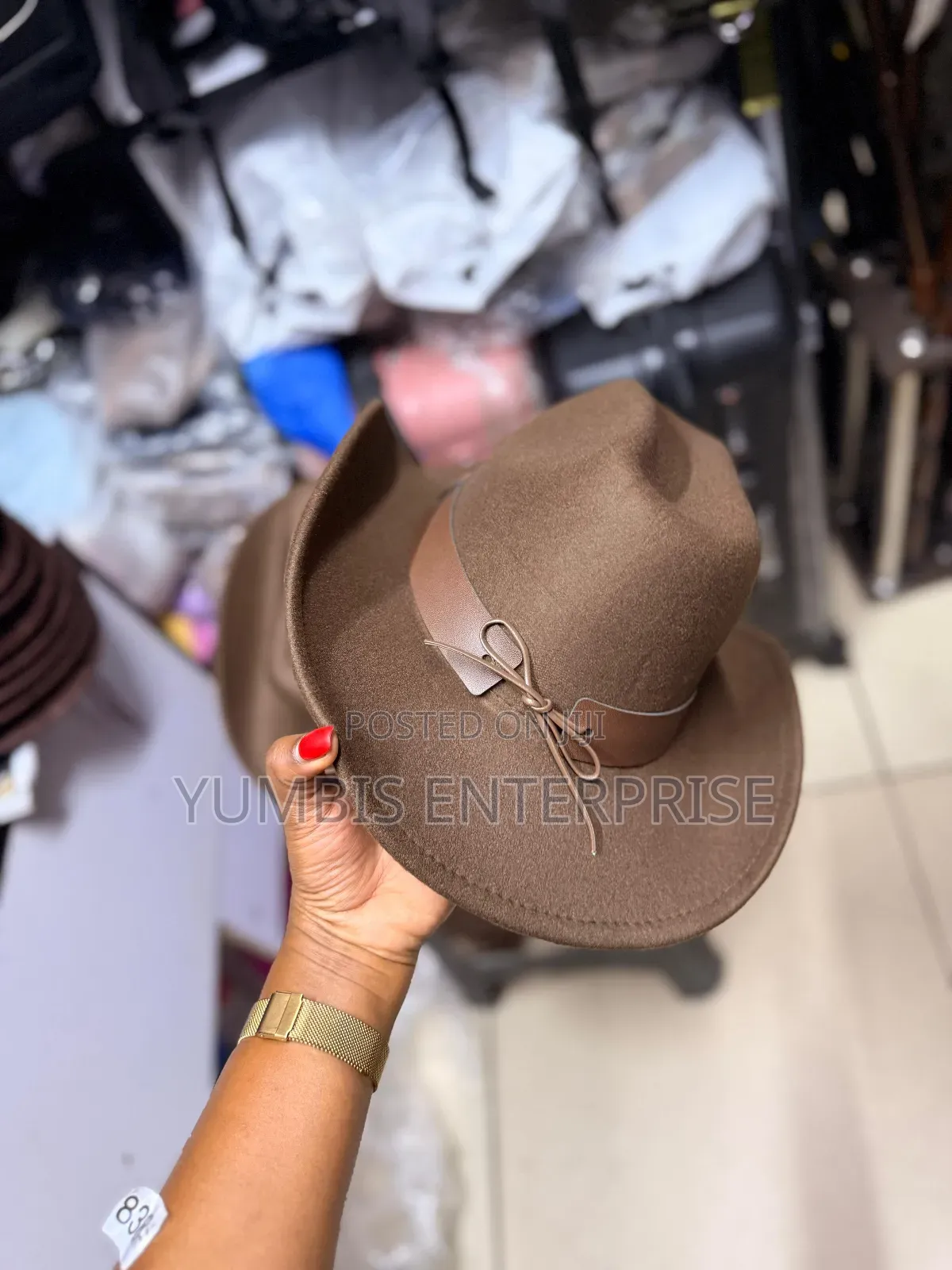 Brown Stylish Cowboy Hat Unisex