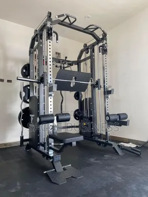 Commercial Smith Machine With Cable Cross Over