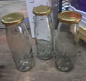 450 Ml Glass Bottles With Lids 6pcs Available